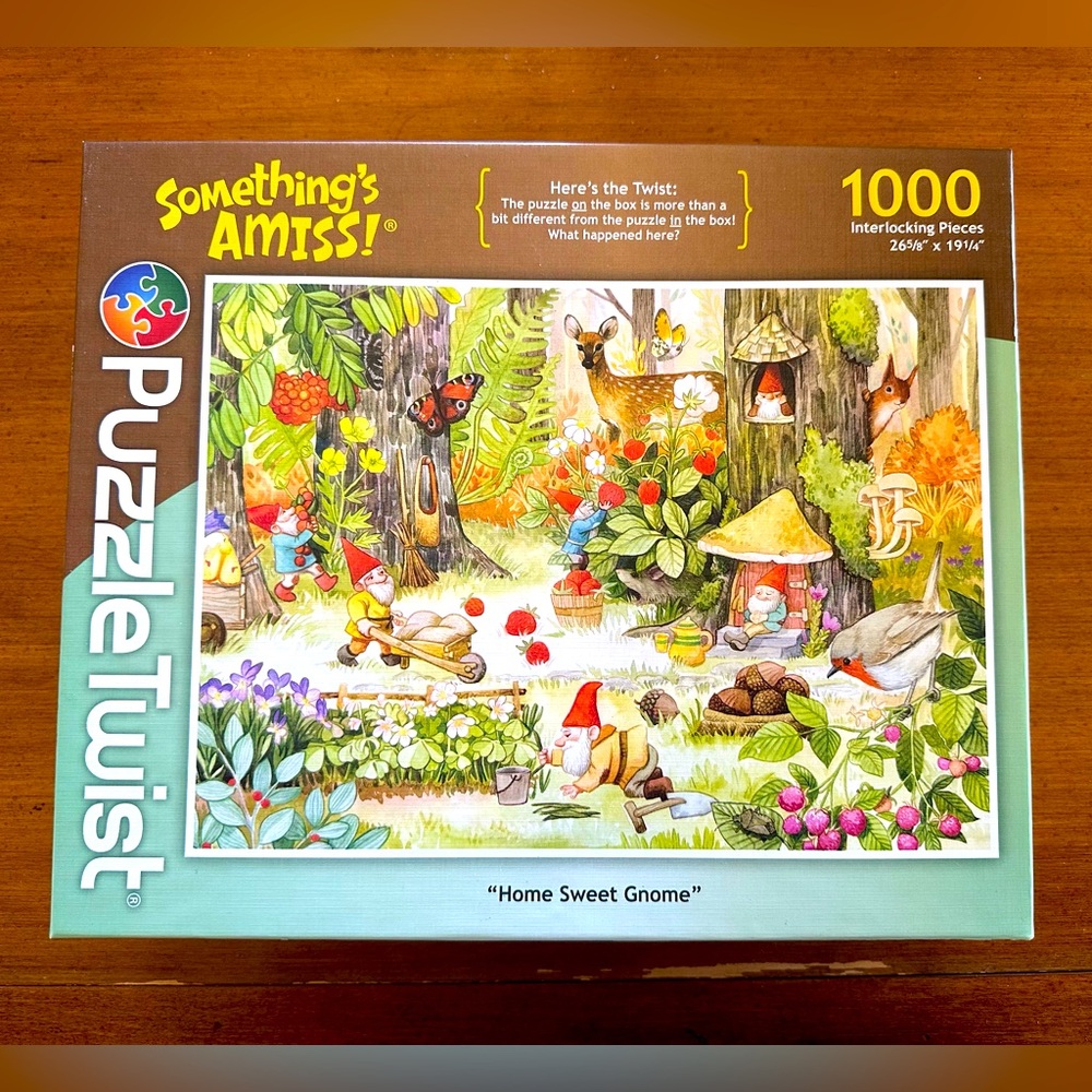 🧩Something’s Amiss Puzzle 1000 Home Sweet Gnome